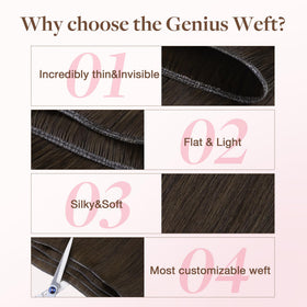 GOO GOO Genius Weft Hair Extensions in various styling options