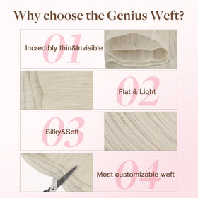 GOO GOO Genius Weft Hair Extensions installation process