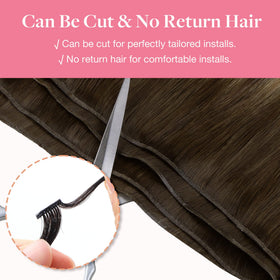GOO GOO Genius Weft Hair Extensions laid flat for display