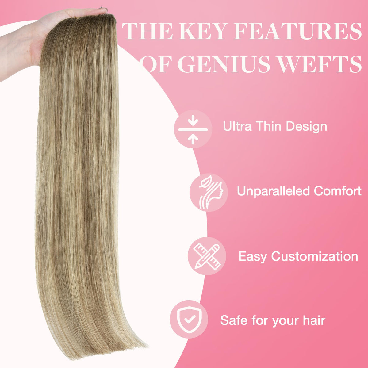 GOO GOO Genius Weft Hair Extensions length comparison