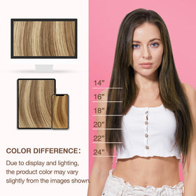 GOO GOO Genius Weft Hair Extensions length comparison
