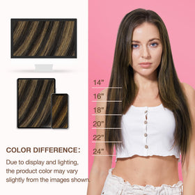GOO GOO Genius Weft Hair Extensions on a model