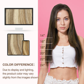 GOO GOO Genius Weft Hair Extensions on model