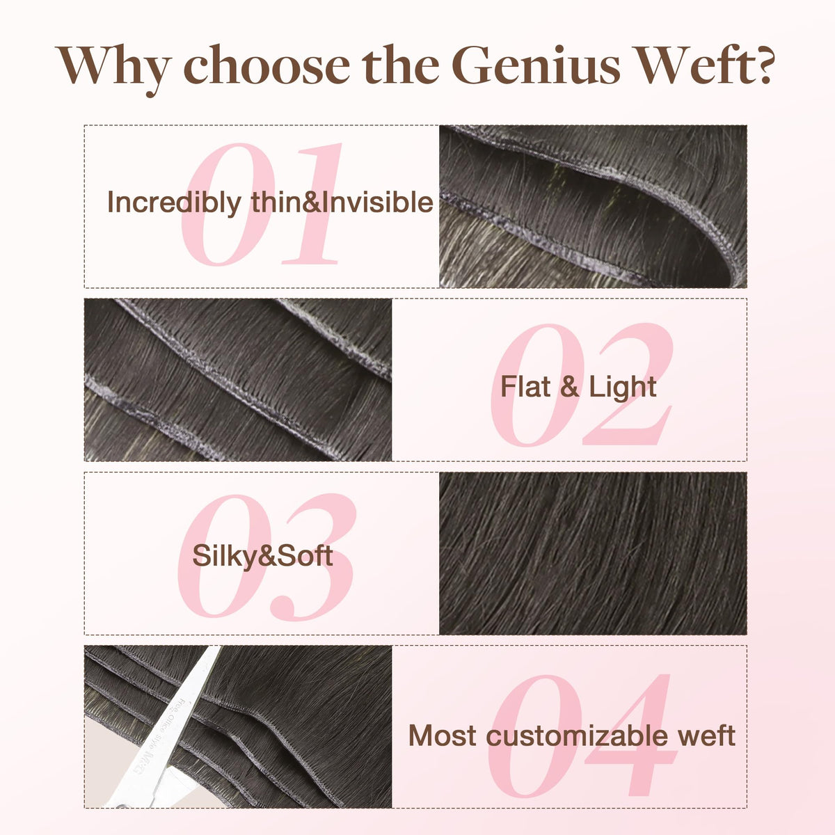 GOO GOO Genius Weft Hair Extensions packaging front view