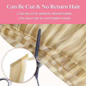 GOO GOO Genius Weft Hair Extensions showing application methods