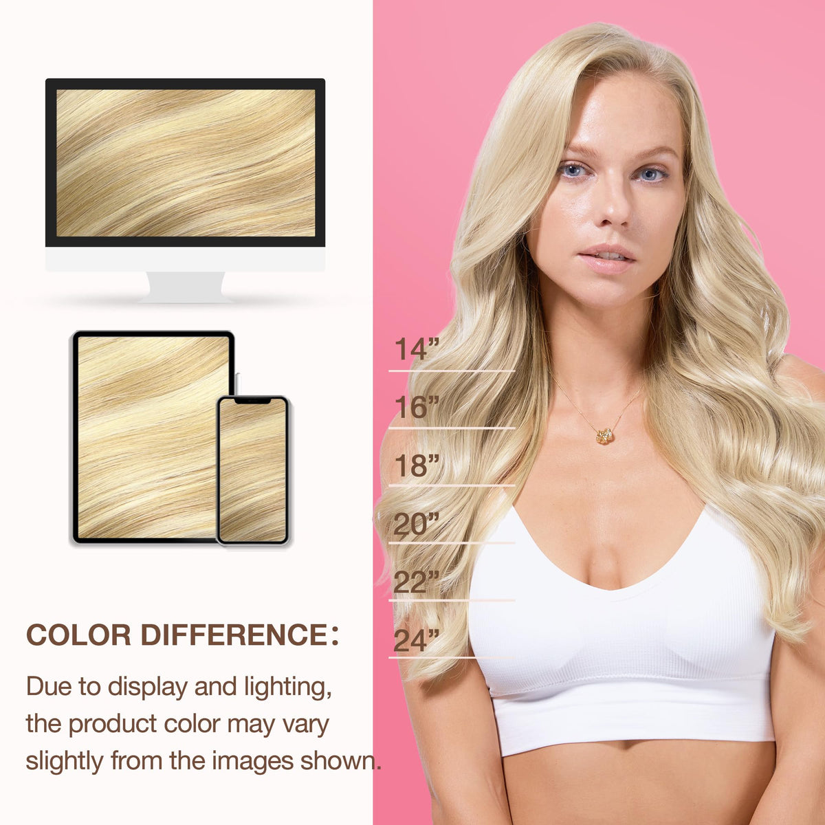 GOO GOO Genius Weft Hair Extensions showing application methods