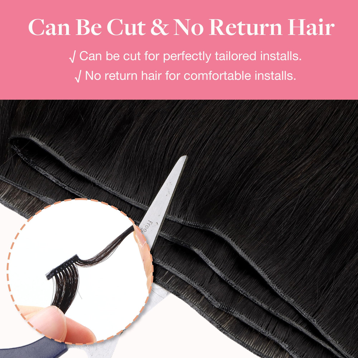 GOO GOO Genius Weft Hair Extensions showing length options