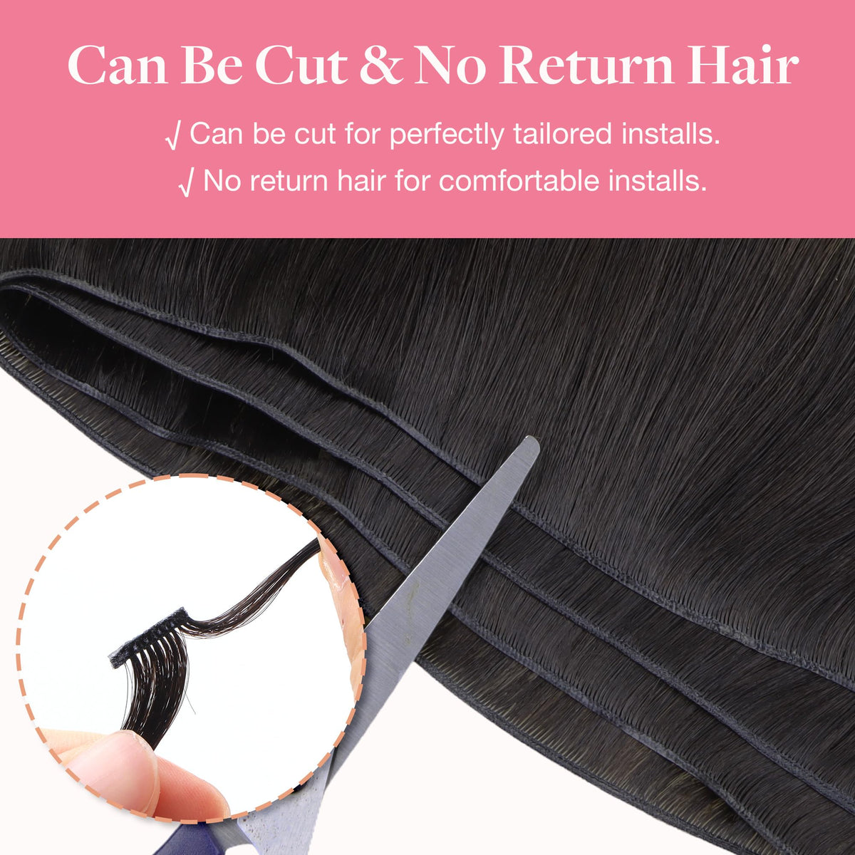 GOO GOO Genius Weft Hair Extensions showing length options