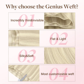 GOO GOO Genius Weft Hair Extensions showing soft texture