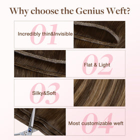 GOO GOO Genius Weft Hair Extensions shown in natural light