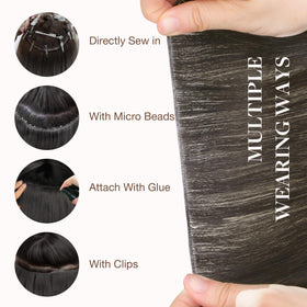 GOO GOO Genius Weft Hair Extensions styled in natural hair