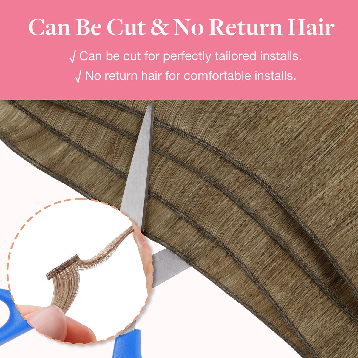 GOO GOO Genius Weft Hair Extensions styled on a model