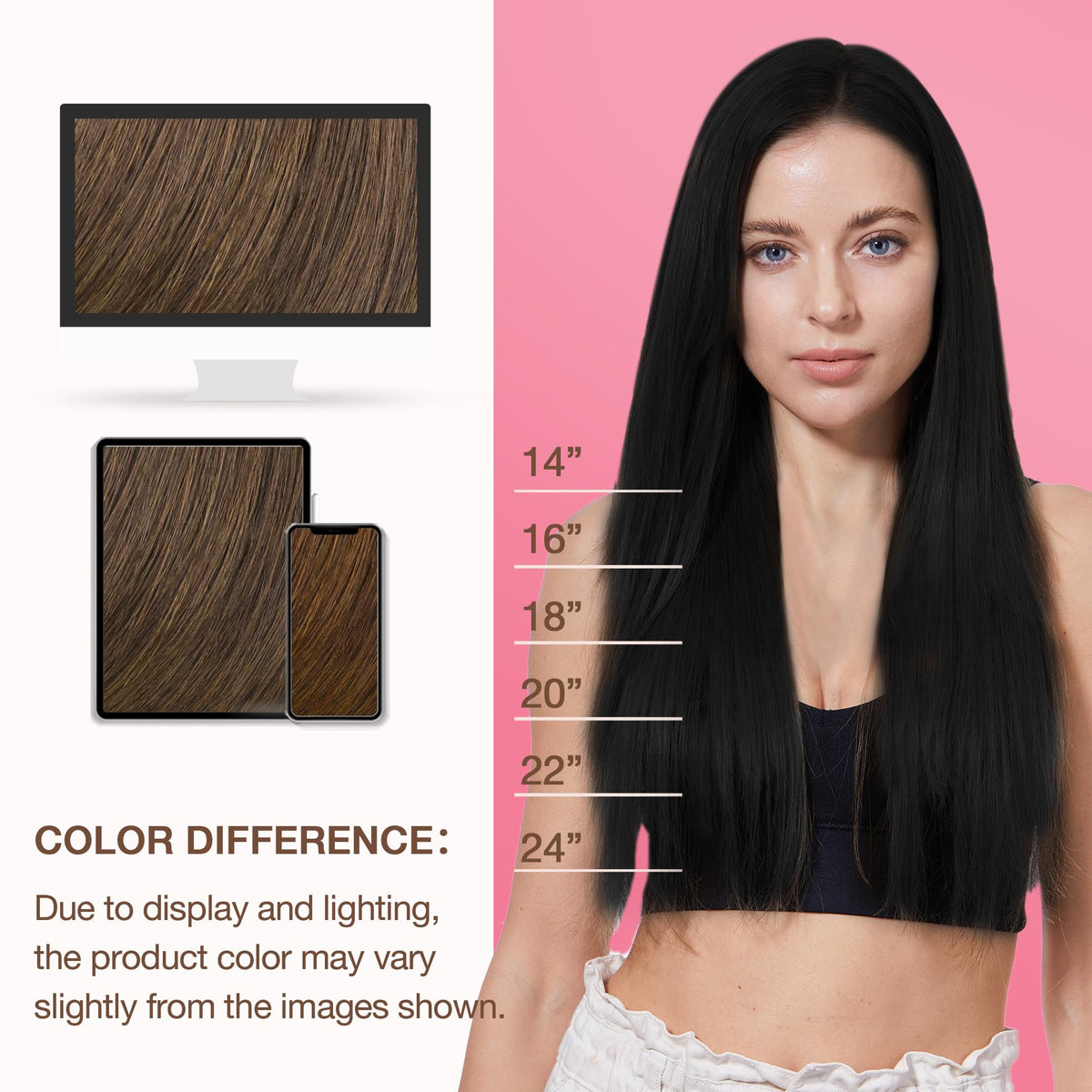 GOO GOO Genius Weft Hair Extensions styling options
