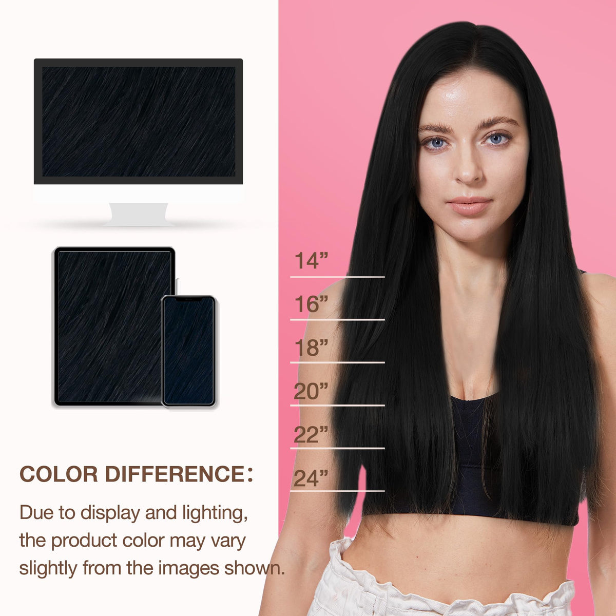 GOO GOO Genius Weft Hair Extensions texture detail