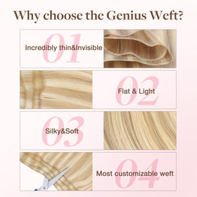 GOO GOO Genius Weft Hair Extensions with care instructions
