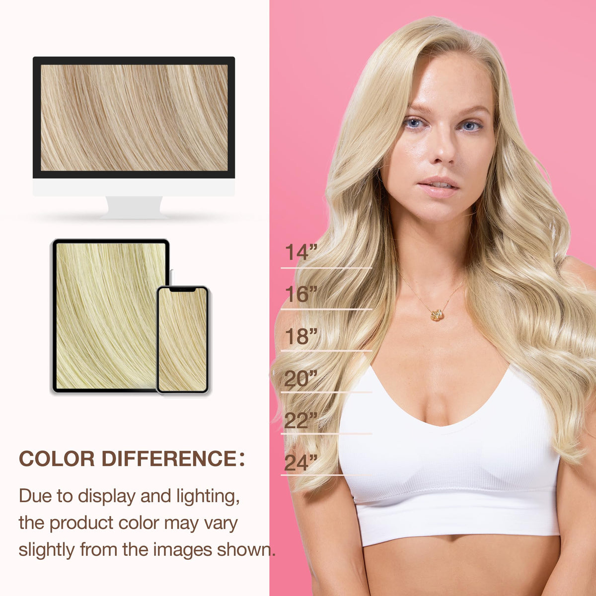 GOO GOO Genius Weft Hair Extensions with care instructions