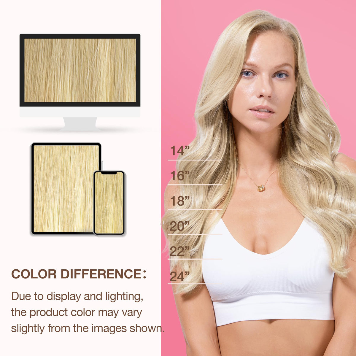 GOO GOO Genius Weft Hair Extensions with care instructions