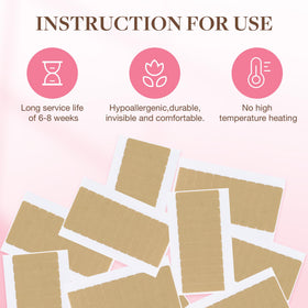 GOO GOO Hair Extension Tape Tabs size comparison