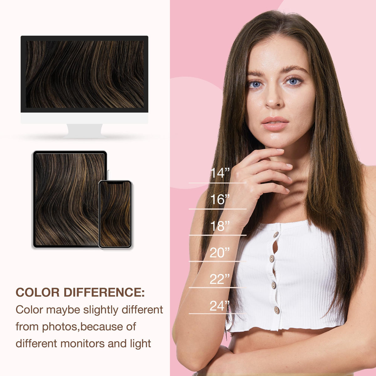 GOO GOO Hair Extensions being cut for customization