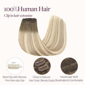 GOO GOO hair extensions displayed with a variety of colour options