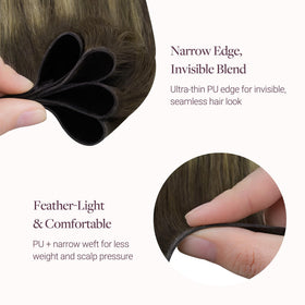 GOO GOO Hair Extensions hand-tied craftsmanship close-up