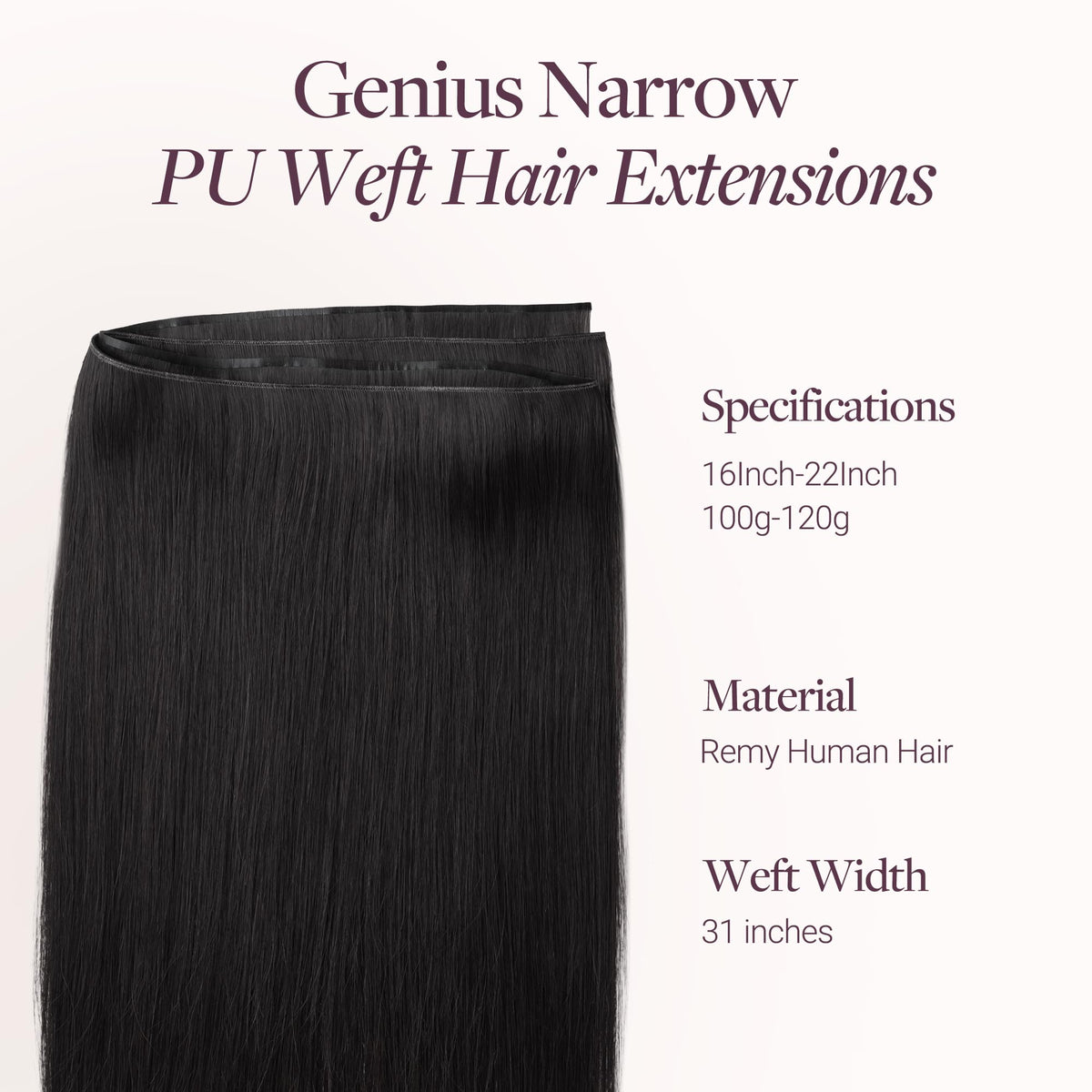 GOO GOO Hair Extensions in natural light for sheen
