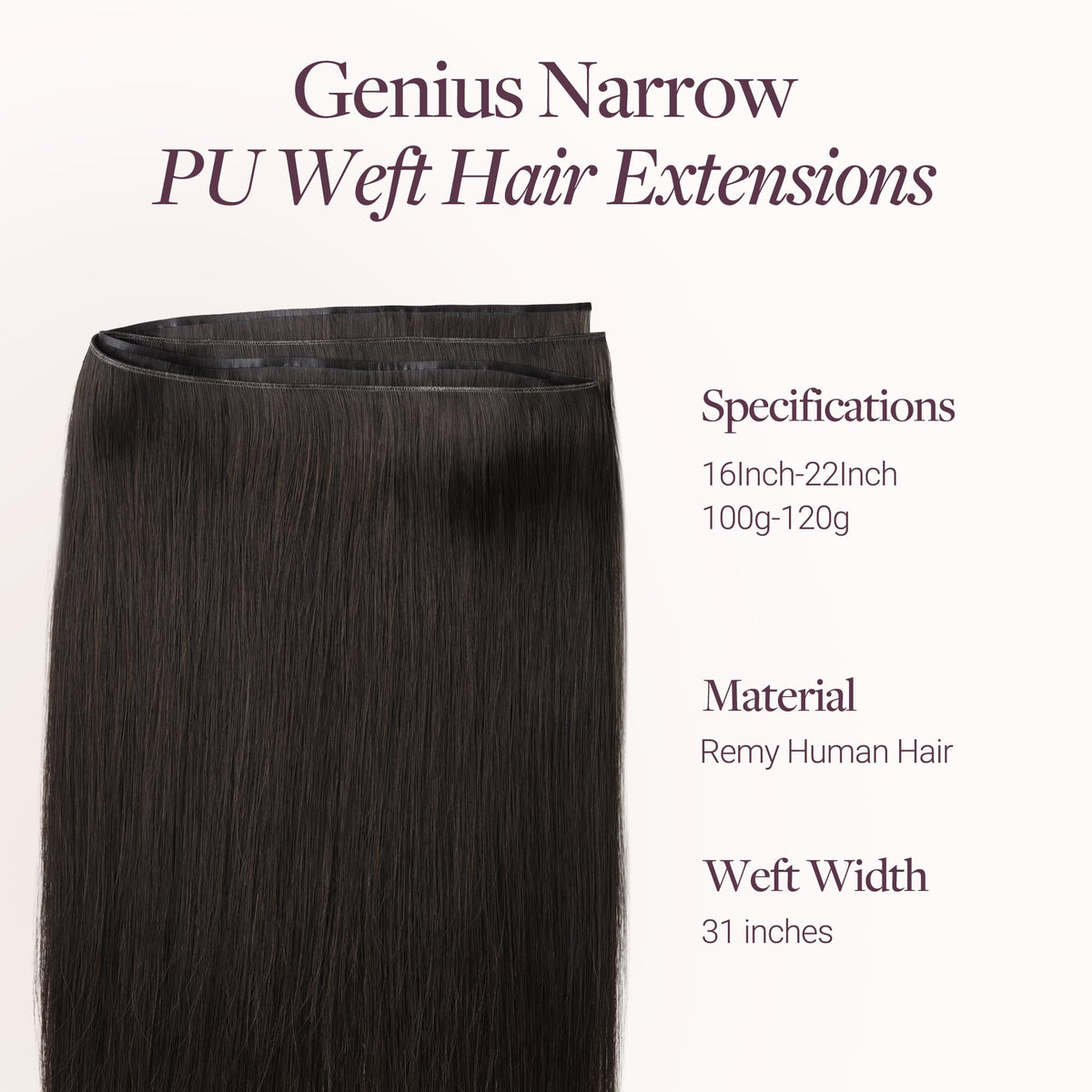 GOO GOO hair extensions natural human hair texture