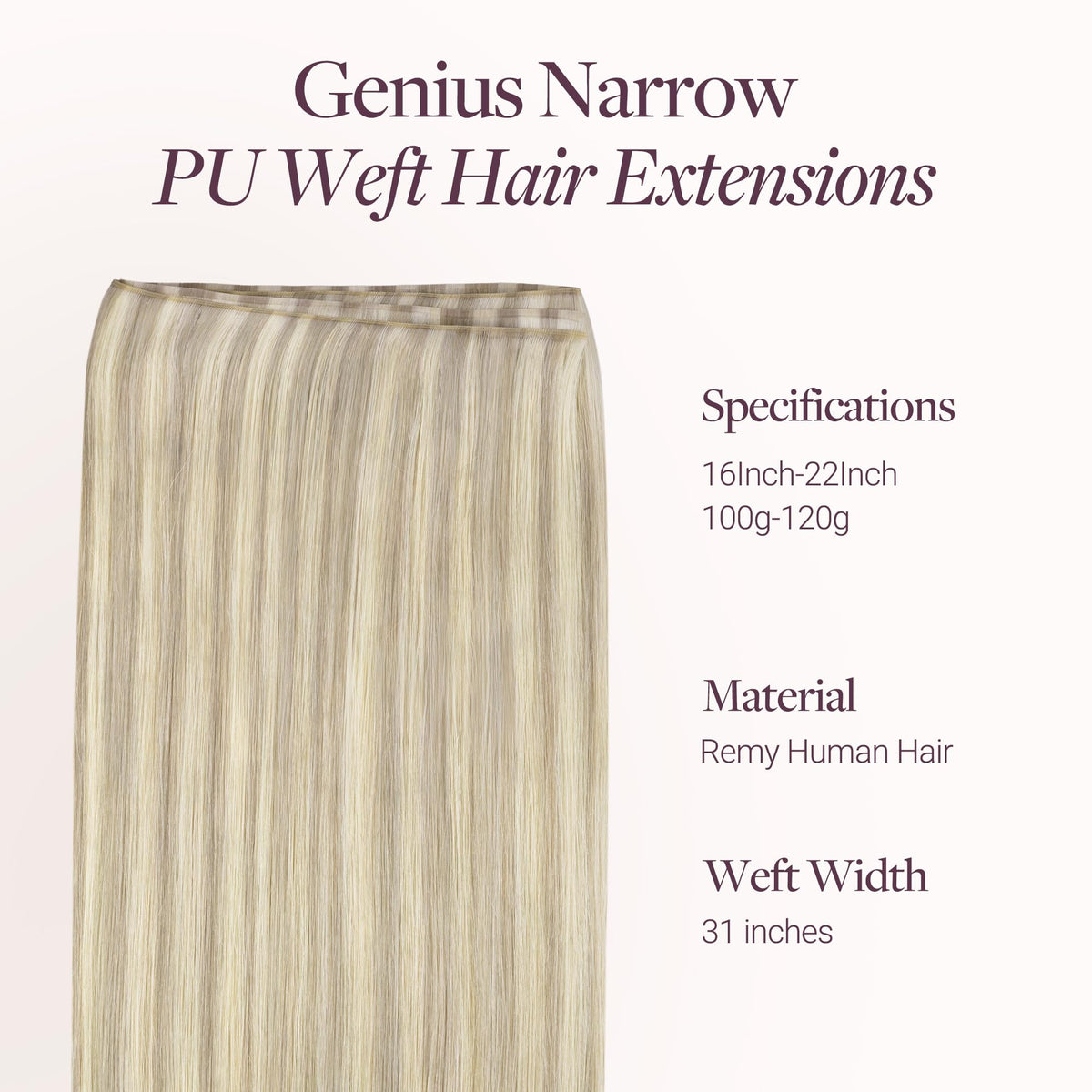 GOO GOO hair extensions on a model's hair