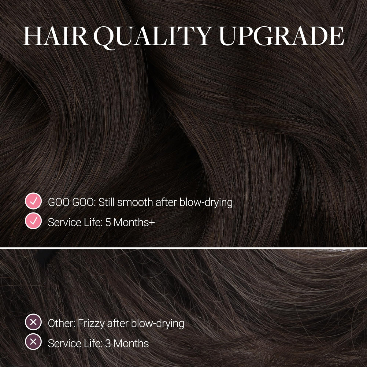 GOO GOO hair extensions packaging