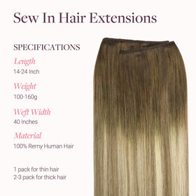 GOO GOO Hair Extensions showing customizable width