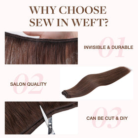 GOO GOO hair extensions showing double weft design