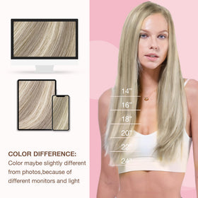 GOO GOO hair extensions showing double weft design