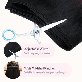 GOO GOO Hair Extensions styled in a braid