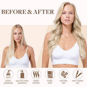 GOO GOO Hair Extensions styled in a ponytail