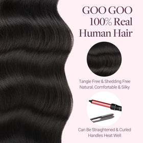 GOO GOO Micro Beaded Weft Hair Extensions being installed with pliers