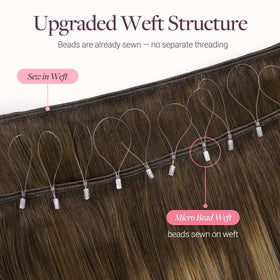 GOO GOO Micro Beaded Weft Hair Extensions packaging