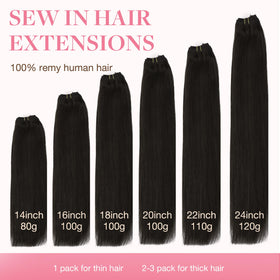 GOO GOO Sew In Hair Extensions 100g packaging