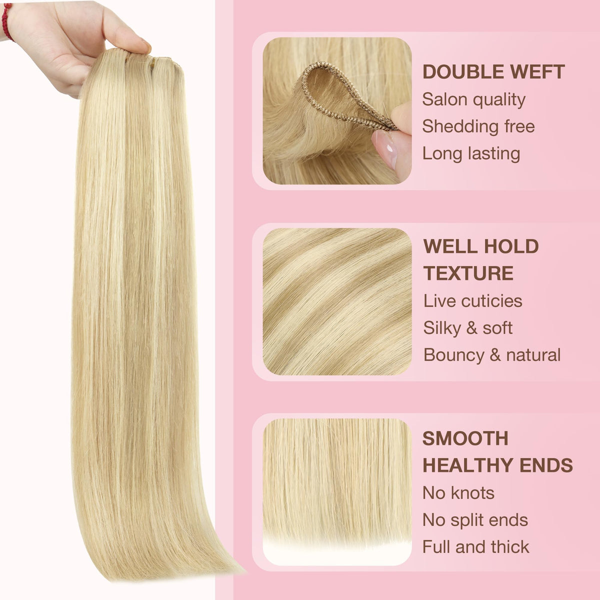 GOO GOO Sew In Hair Extensions 16In 100g packaging