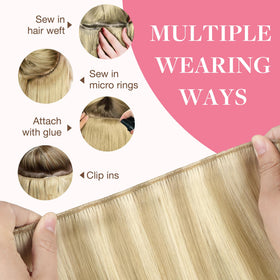 GOO GOO Sew In Hair Extensions 16In 100g styled in hair