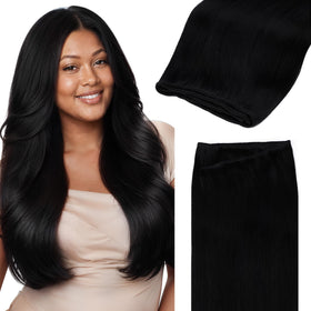 GOO GOO Sew In Hair Extensions 16In real human hair front view