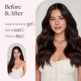GOO GOO Sew In Hair Extensions 20In 100g cut to different widths