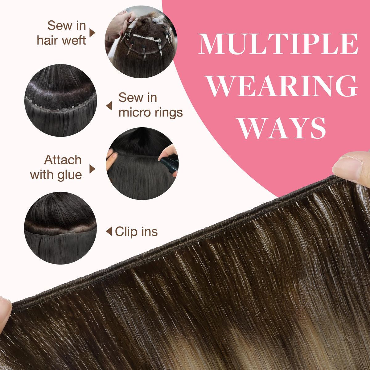 GOO GOO Sew In Hair Extensions 20In packaging