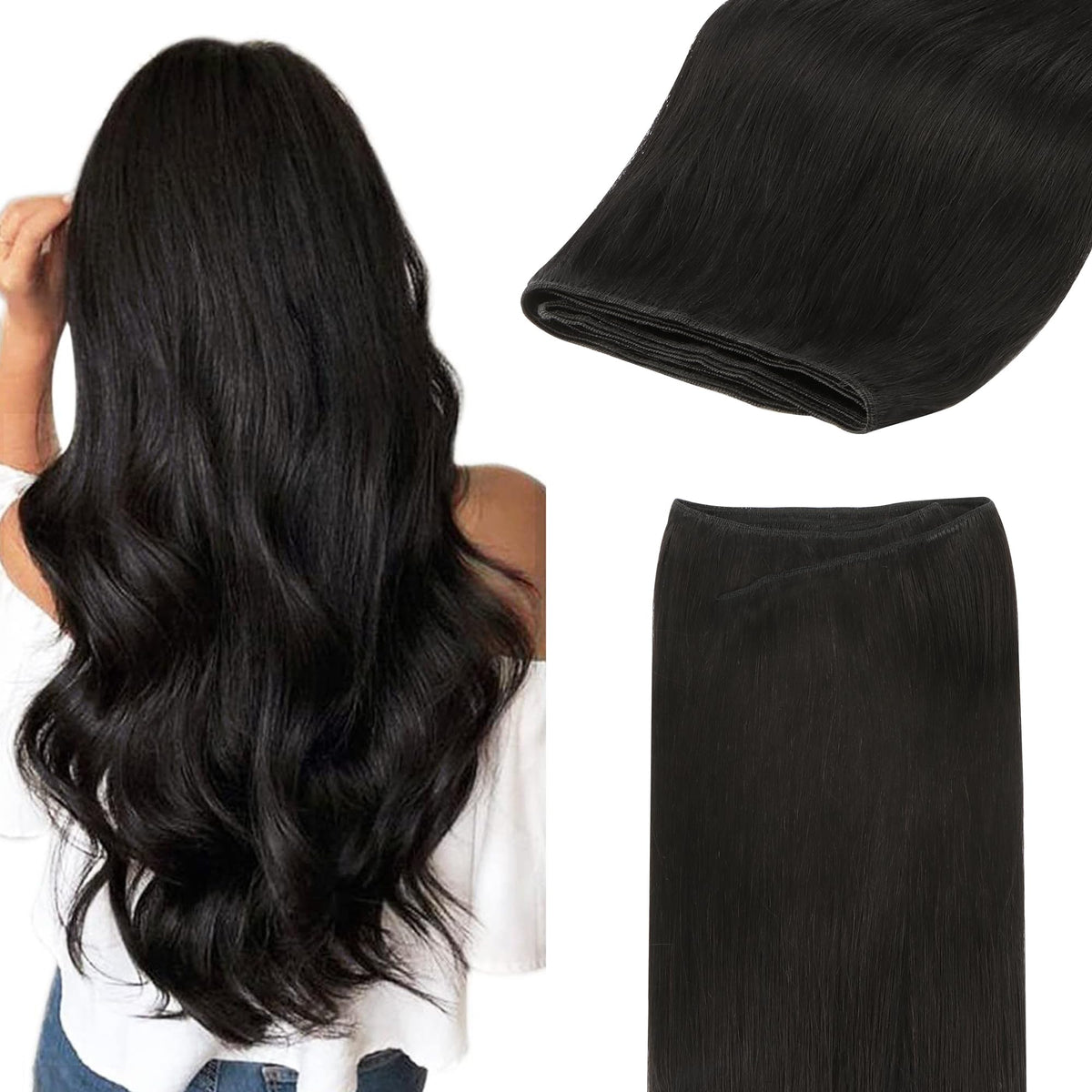 GOO GOO Sew In Hair Extensions 22In front view