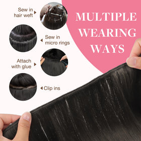 GOO GOO Sew In Hair Extensions 22In in a hairstyle