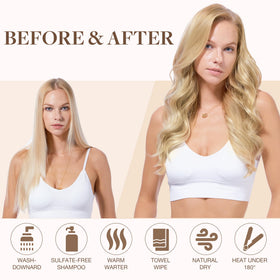 GOO GOO Sew In Hair Extensions 22In with care instructions