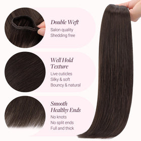 GOO GOO Sew In Hair Extensions 24In close-up of texture