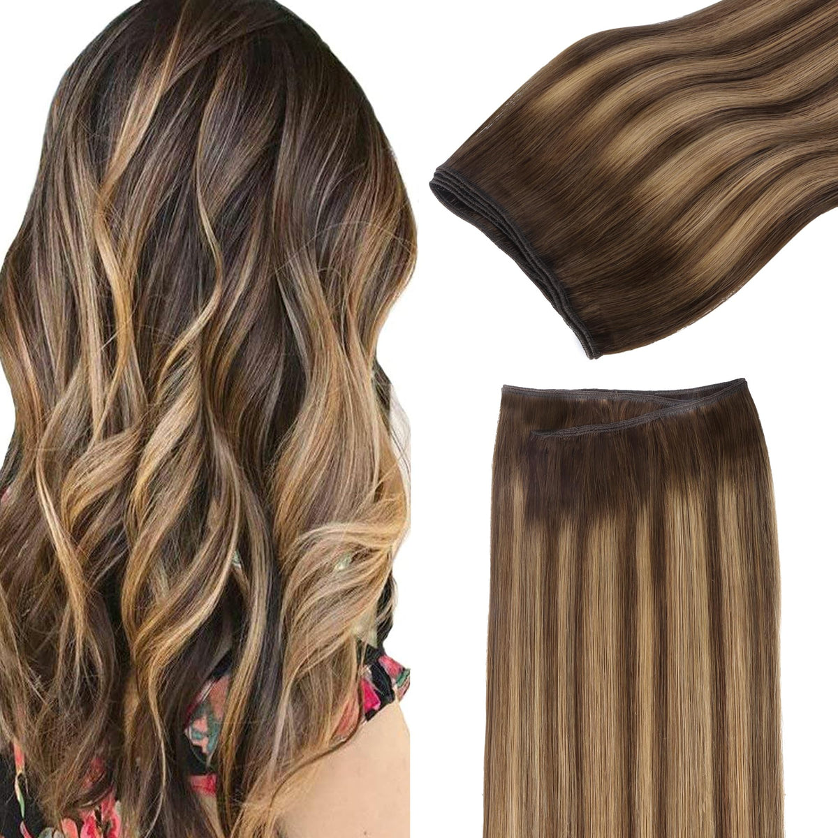 GOO GOO Sew In Hair Extensions 24In front view