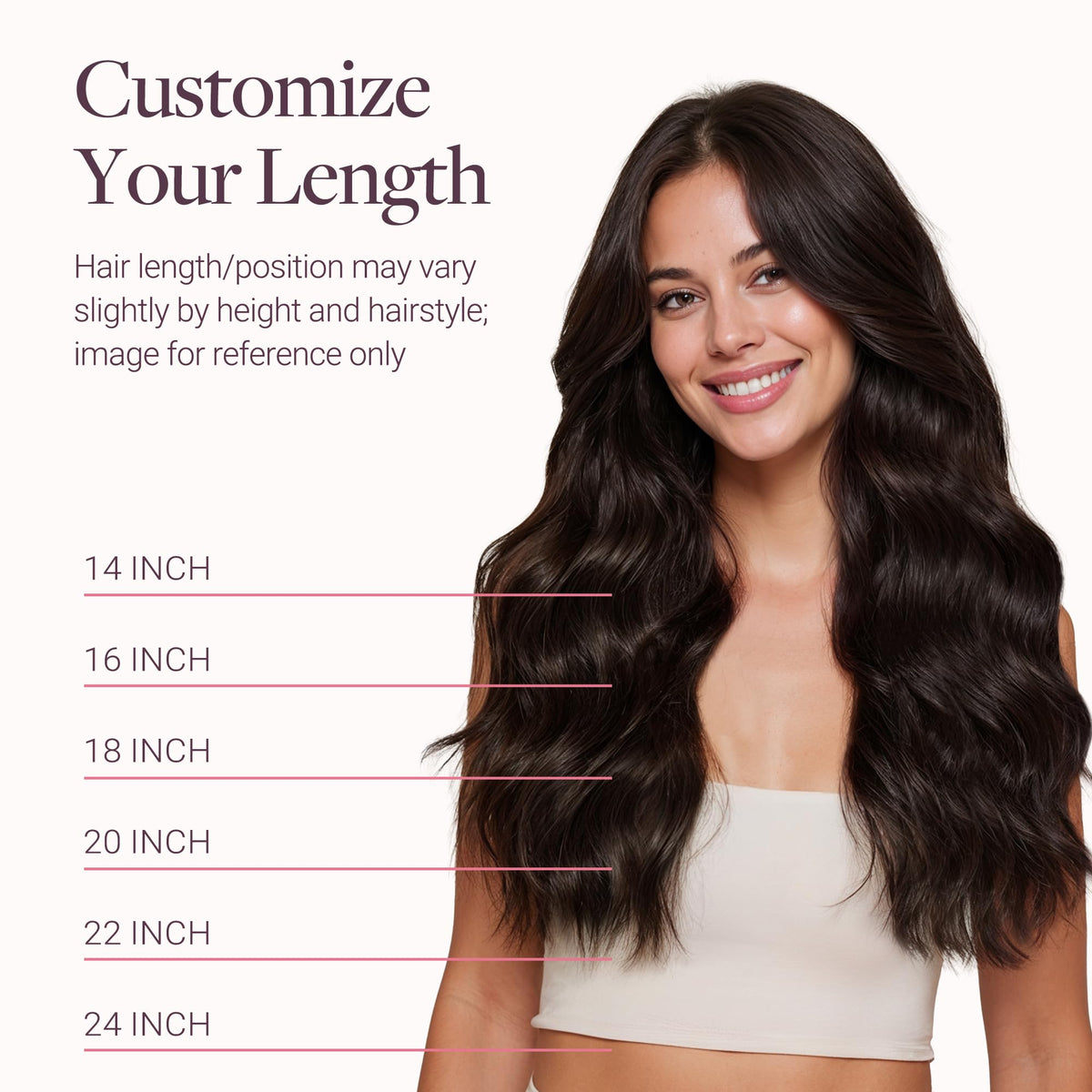 GOO GOO Sew In Hair Extensions 24In lifestyle shot