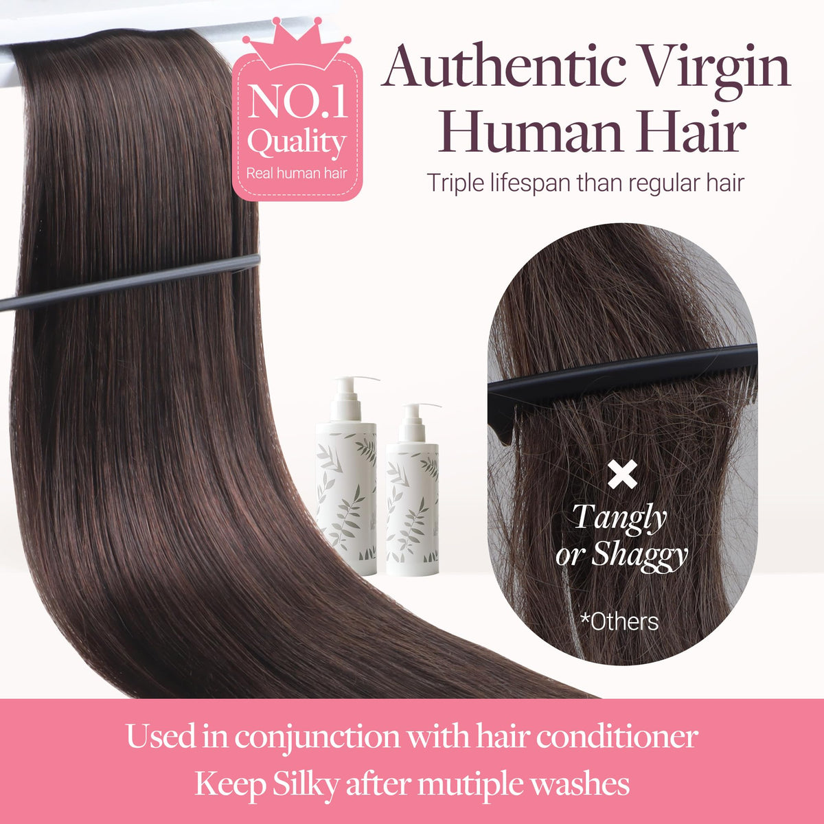 GOO GOO Sew In Hair Extensions 24In packaging