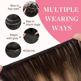 GOO GOO Sew In Hair Extensions 24In styled in hair